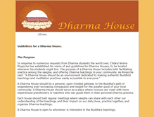 Tablet Screenshot of dharmahouse.org